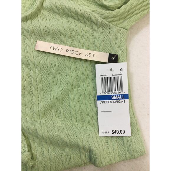 ULTRA FLIRT SZ S sage green 2pc juniors knit bodycon mini dress NWT B61 - Picture 13 of 14